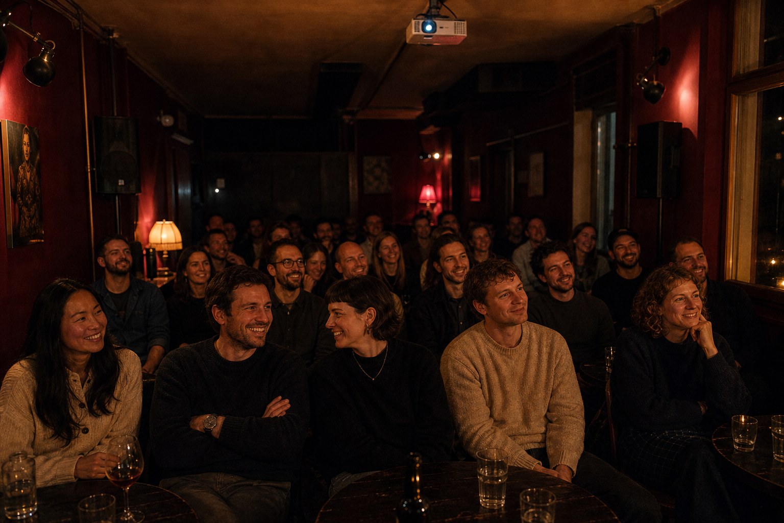 Blick aus dem Publikum auf den Bühnenraum im Oblomov